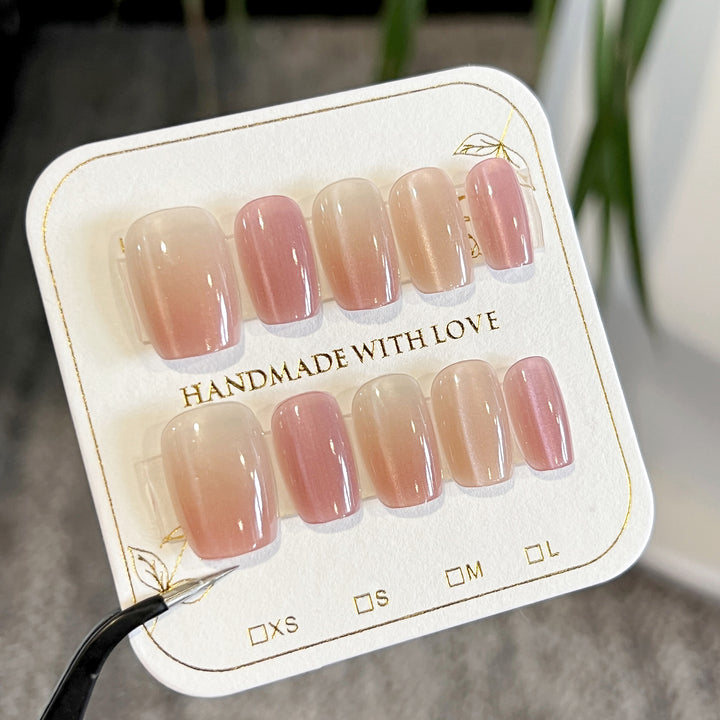 Artificial nail tips with ombre effect Stornfield