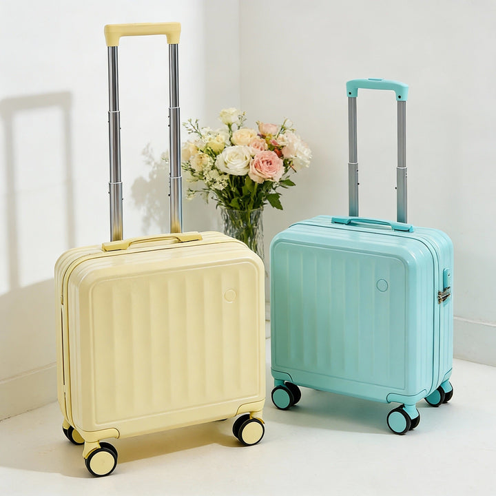hardshell carry-on suitcase with telescopic handle and 360 degree spinner wheels Stornfield