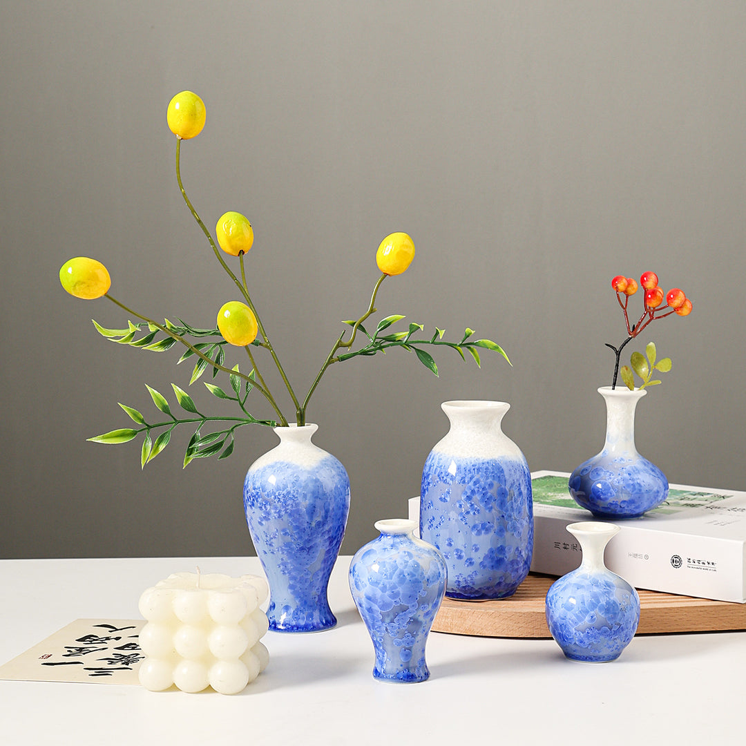 Elegant Floral Design Ceramic Vase