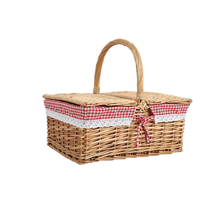Ladies Woven Basket with Decorative Insert Stornfield