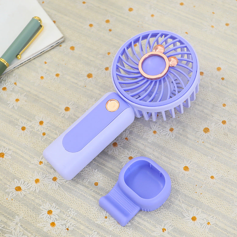 Ladies Portable Handheld Fan with Flexible Tilt Adjustment Stornfield
