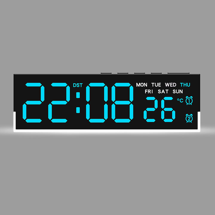 Digital watch with integrated thermometer and weekday display Stornfield