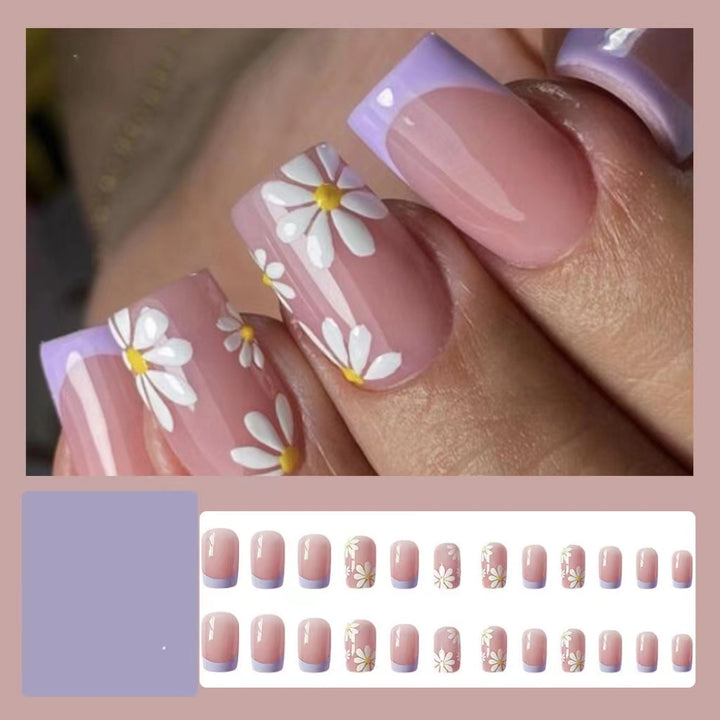Floral Design Press-On Nail Set Stornfield
