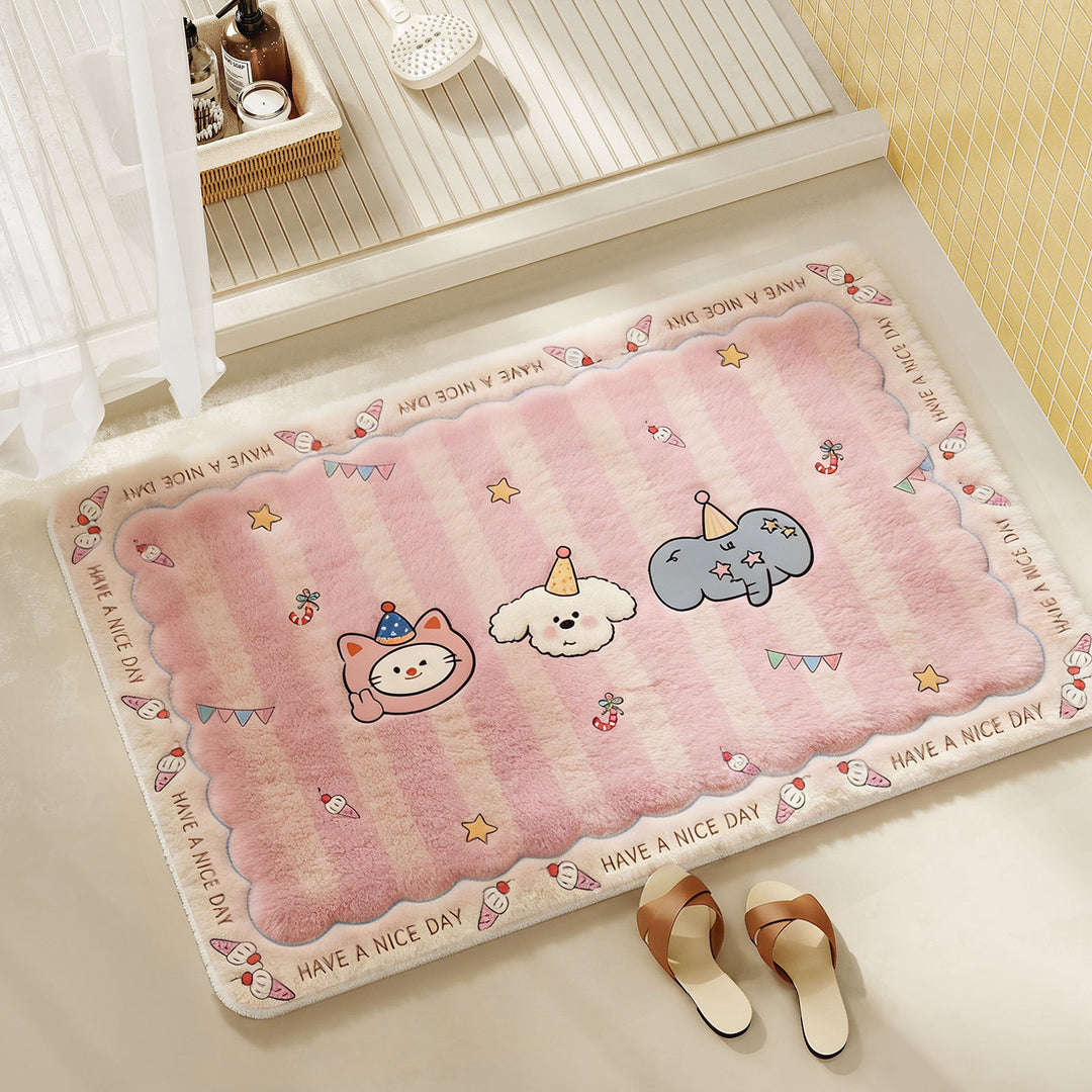 Cozy Woven Bathroom Rug