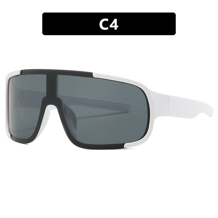 Women's sporty UV protection sunglasses with wide, aerodynamic shape Stornfield
