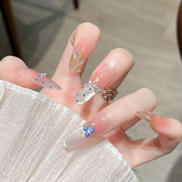 Decorative Glimmering Press-On Nail Art Set Stornfield