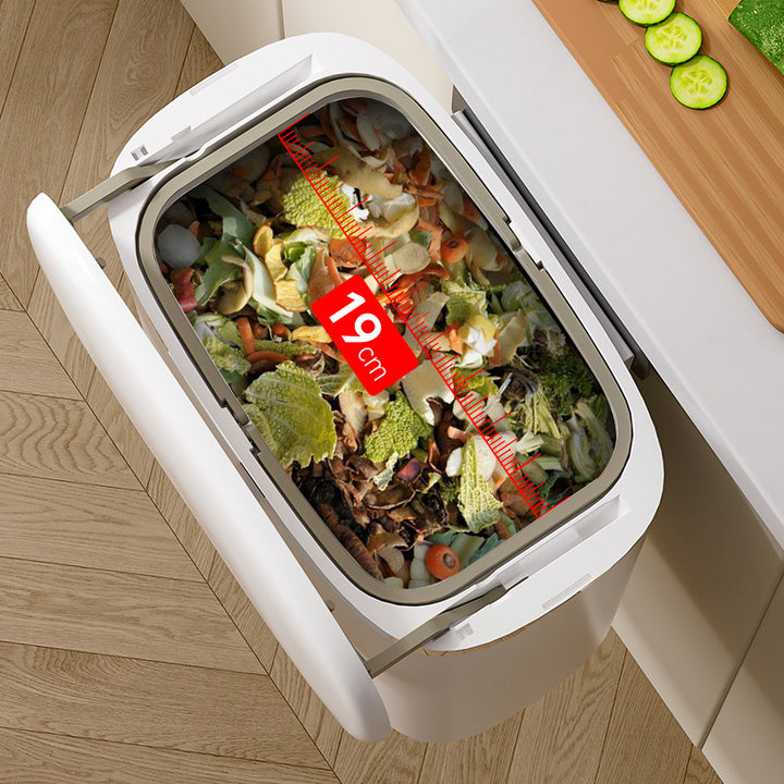 Women compact wall waste bin with lid and odor-tight system Stornfield