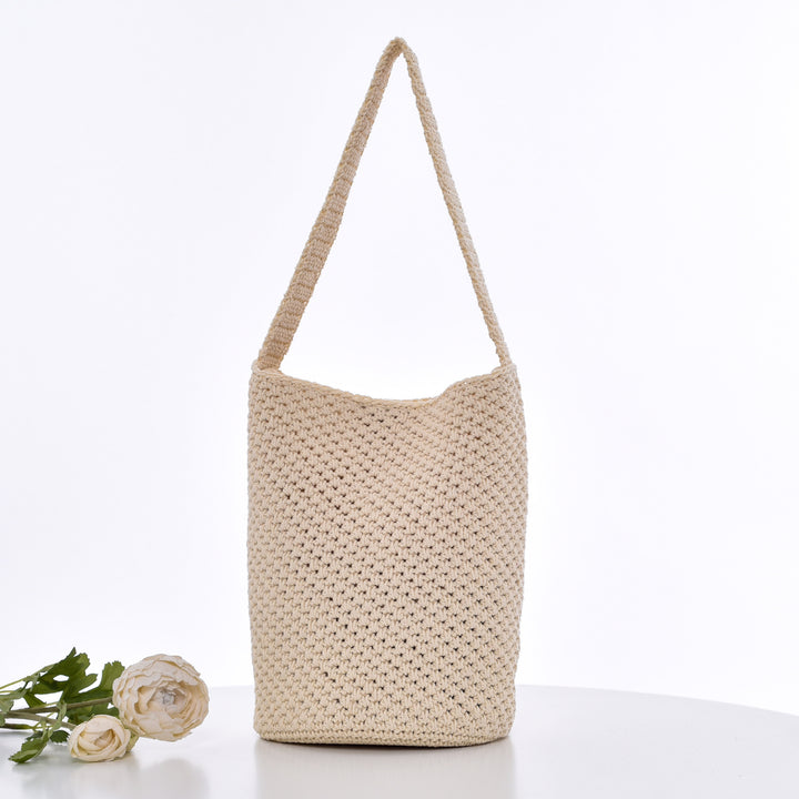 Crochet Tote Bag In Minimalist Design Stornfield