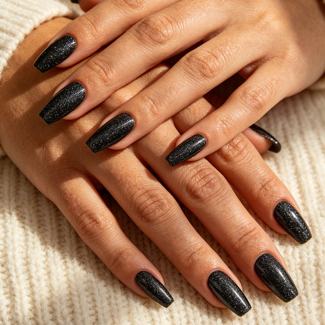 Glamorous Long Coffin Press-On Nails Stornfield