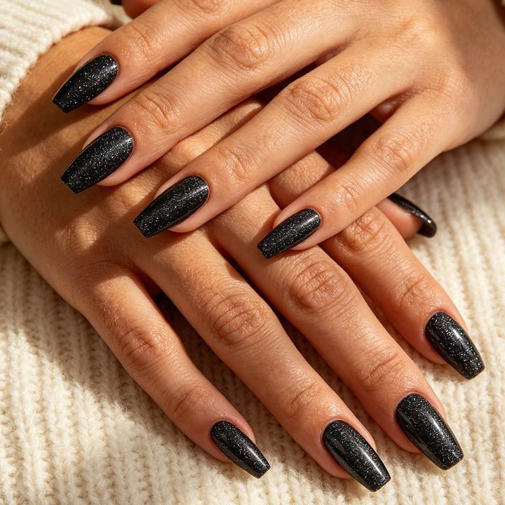 Glamorous Long Coffin Press-On Nails Stornfield