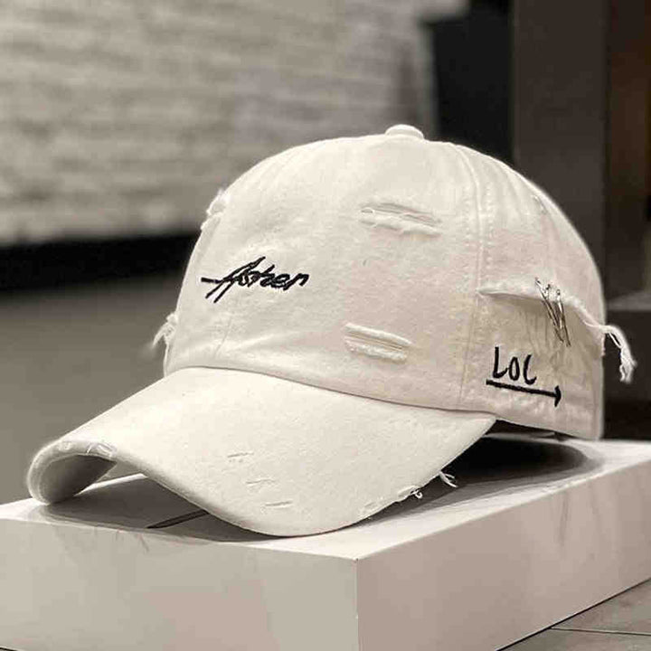 Unisex Distressed Denim Adjustable Cap Stornfield