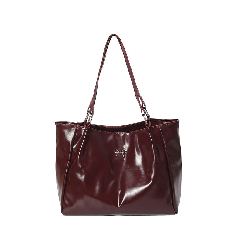 Elegant Glossy Hobo Handbag Stornfield