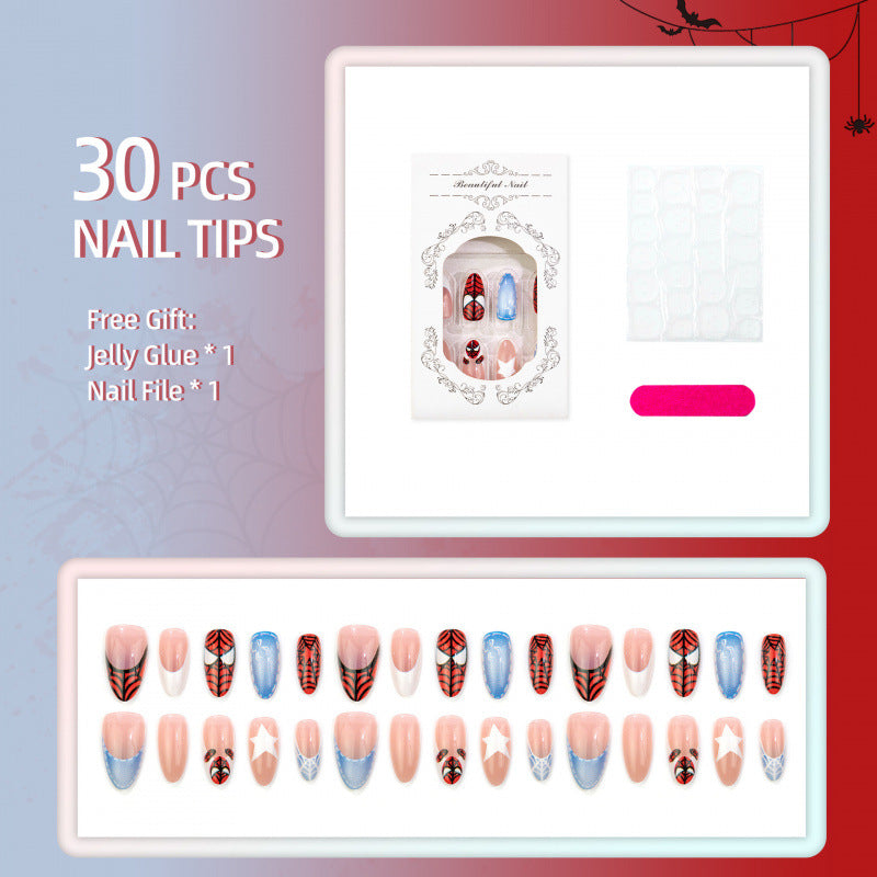 Themed Marvel-Inspired Press-On Nail Set