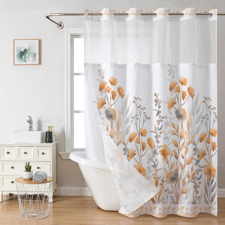 Floral Design Shower Curtain Stornfield