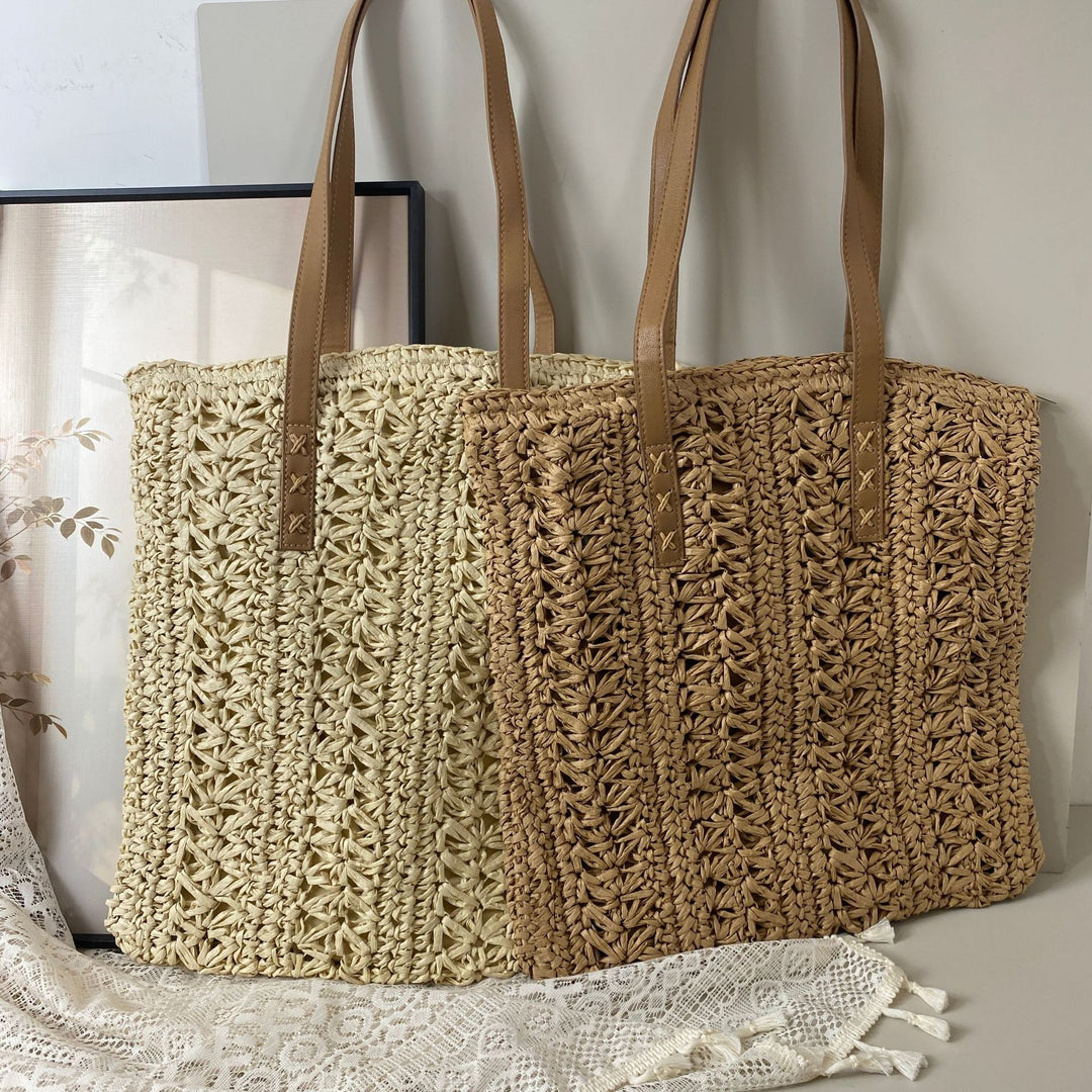Handcrafted basket bag with unique circular pattern Stornfield
