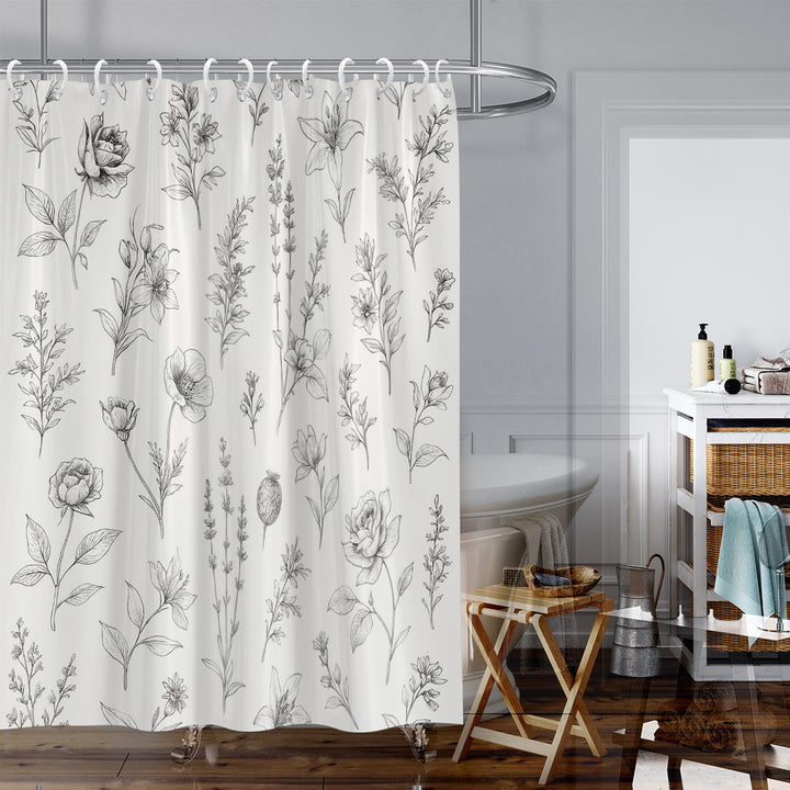 Artistic Tree Design Shower Curtain Stornfield