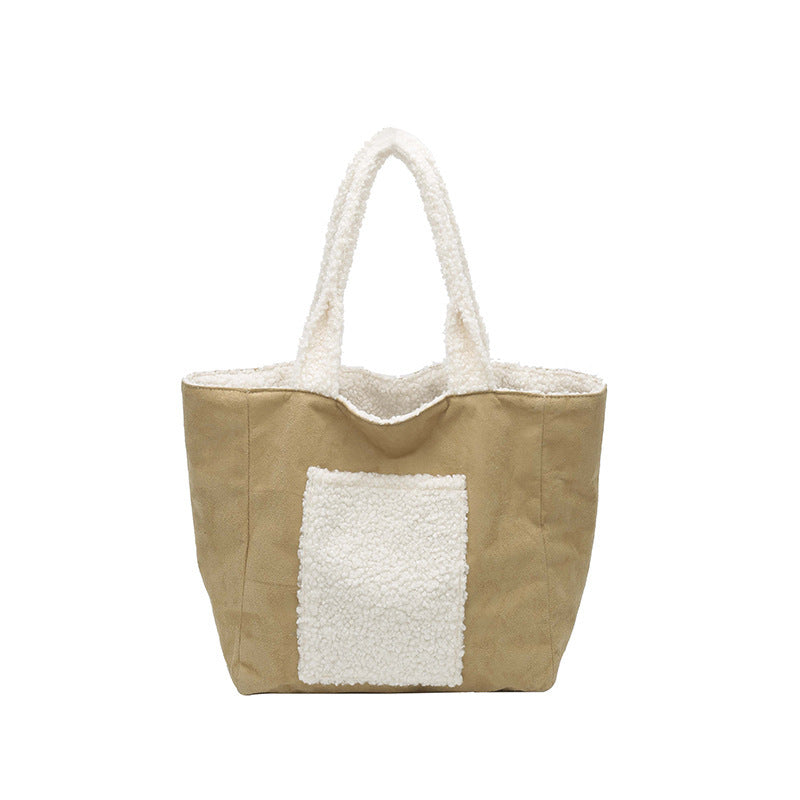Cozy Sherpa Lined Tote Bag Stornfield