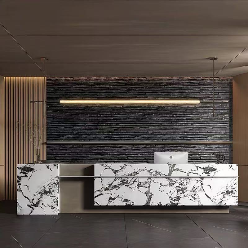 Modern Marble Reception Desk