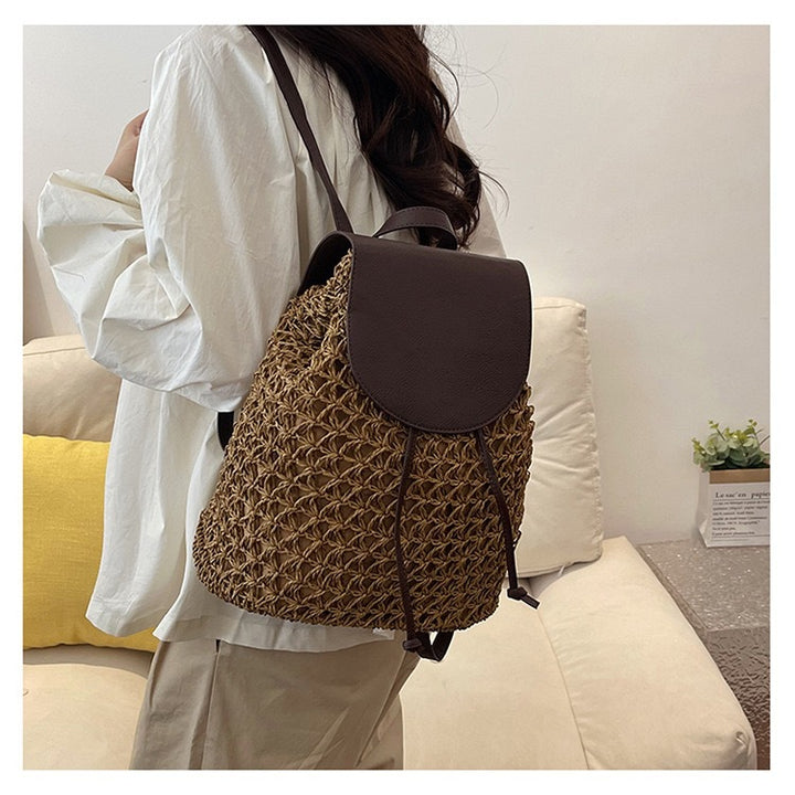 Handcrafted Backpack Made of Woven Natural Material Stornfield
