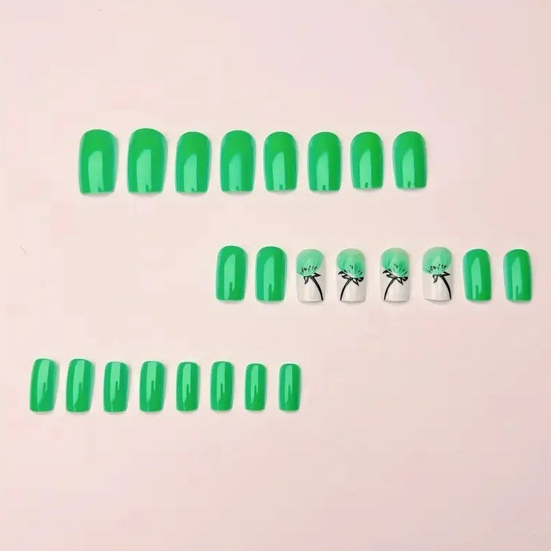 Elegant Botanical Nail Art Enhancements Stornfield