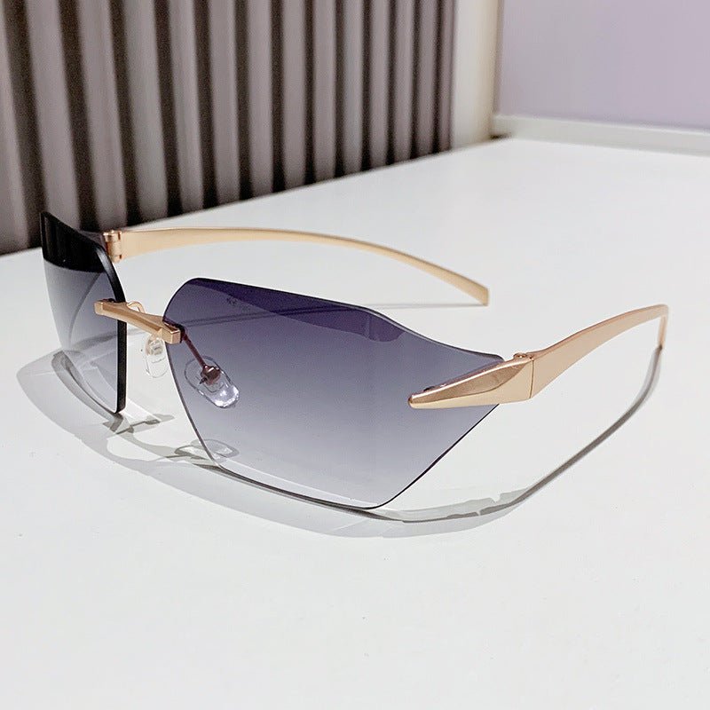 Women's fashion square sunglasses with embellished metal frame Stornfield