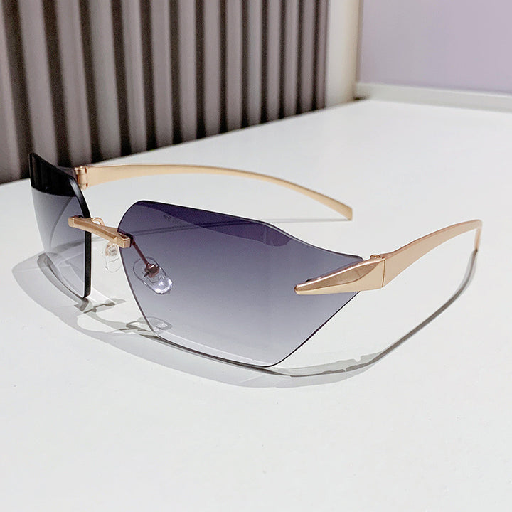 Women's fashion square sunglasses with embellished metal frame Stornfield