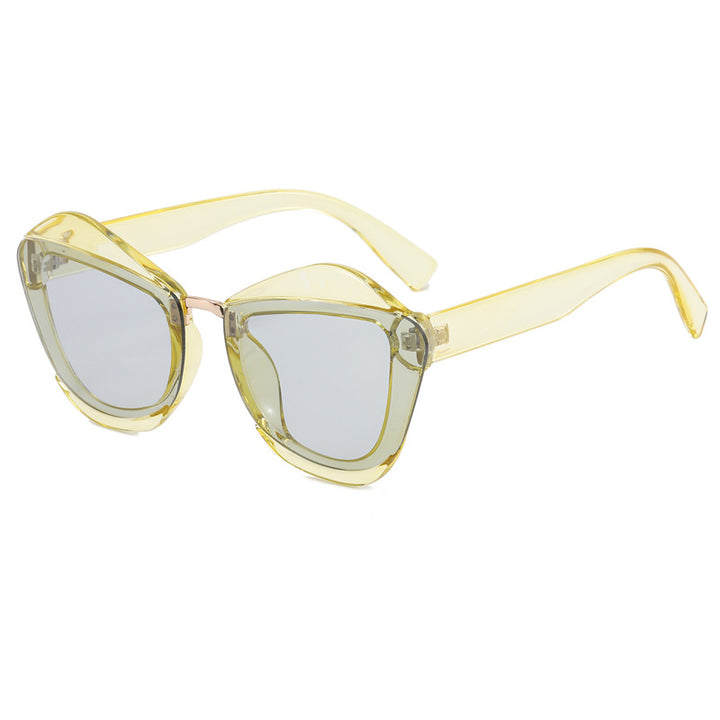 Women striking designer sunglasses with extravagant frame Stornfield