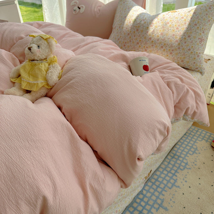Children's Playful Cartoon Animal Themed Comforter Set