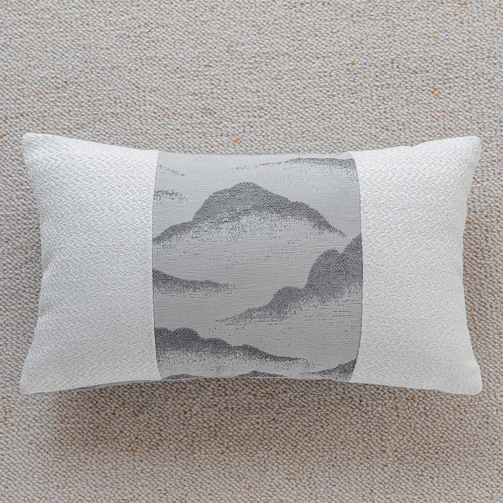 Artistic decorative pillow with cloud pattern