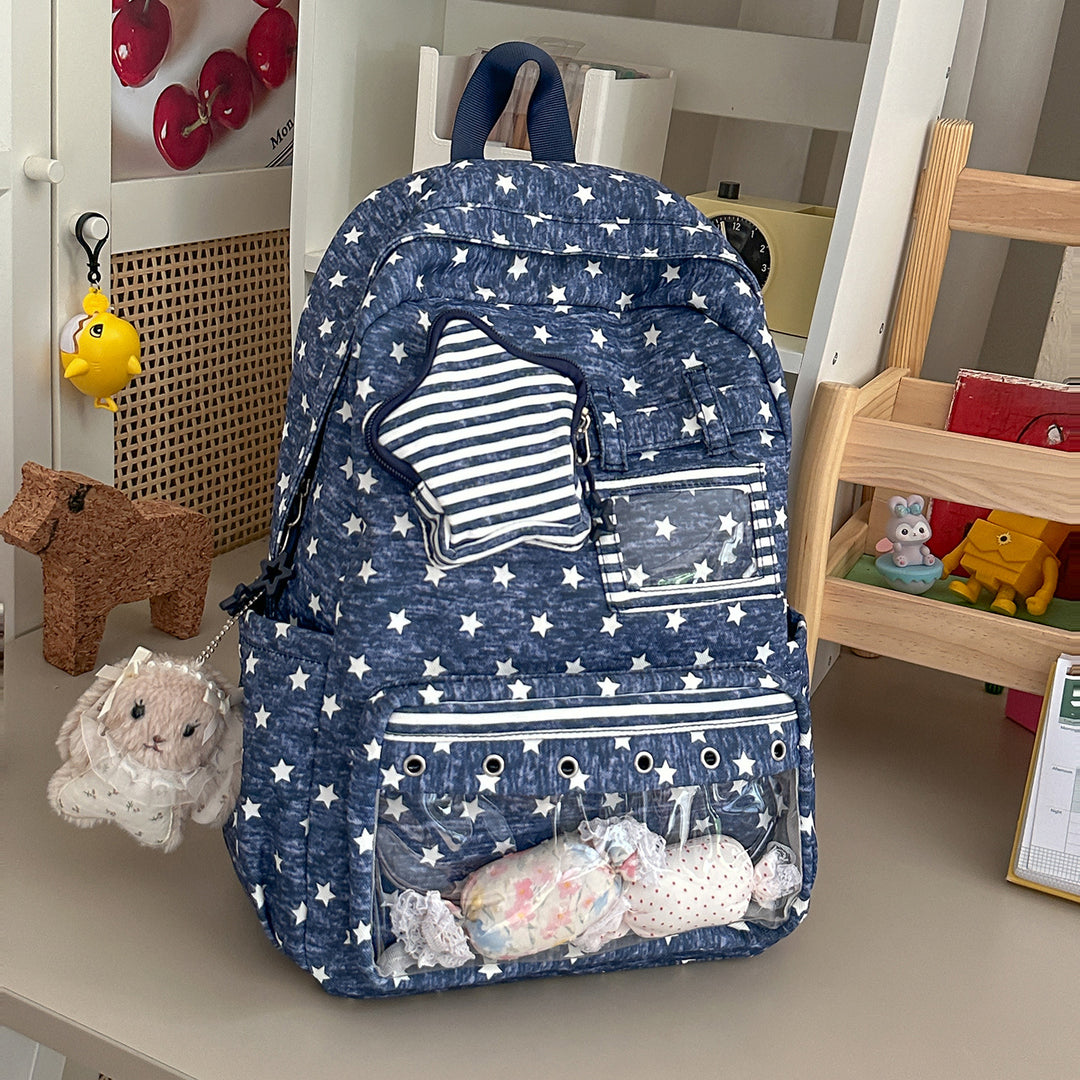 Fun Star-Embellished Casual Backpack Stornfield 1791204793