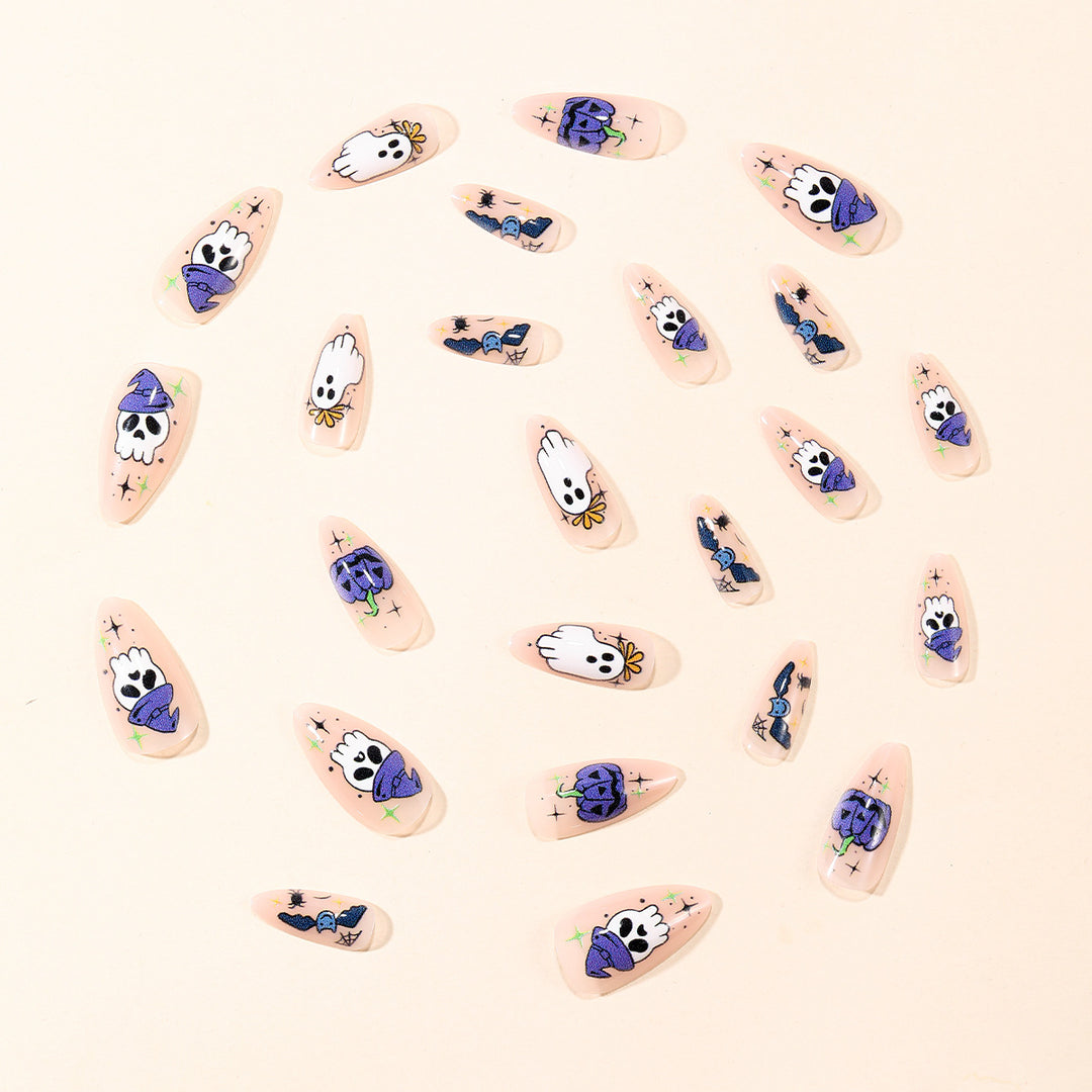 Spooky Themed Stiletto Nail Art Extensions Stornfield