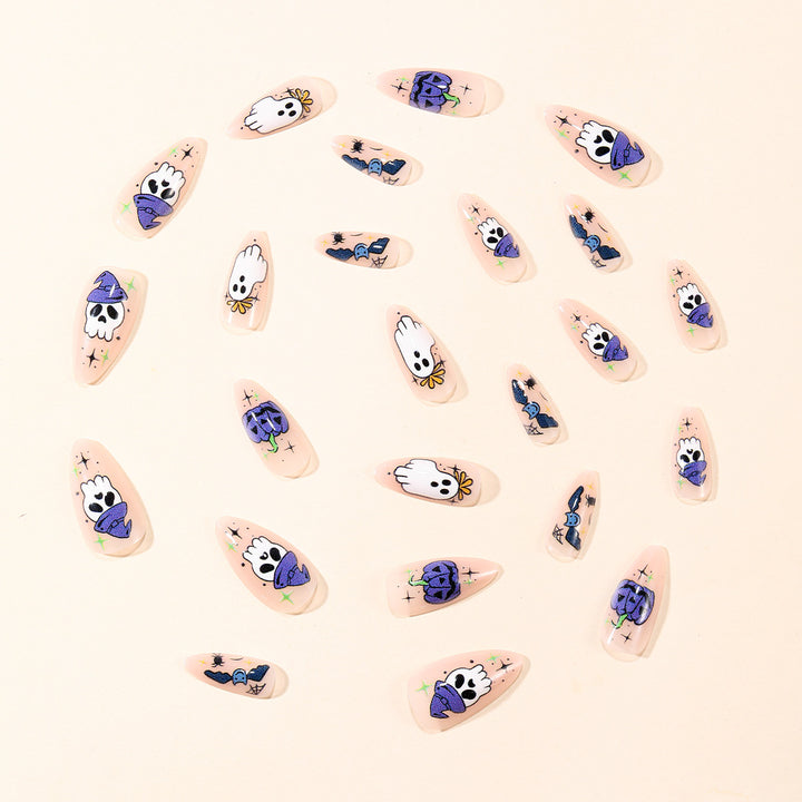 Spooky Themed Stiletto Nail Art Extensions Stornfield