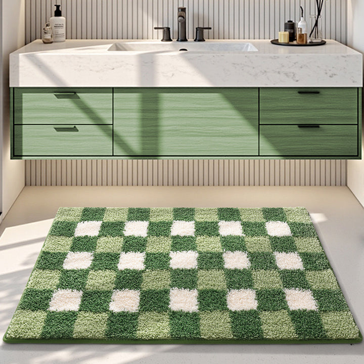 Plush Decorative Bathroom Area Mat