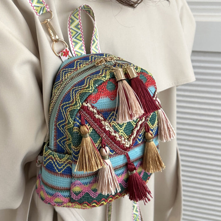 Embroidered Mini Sling Bag