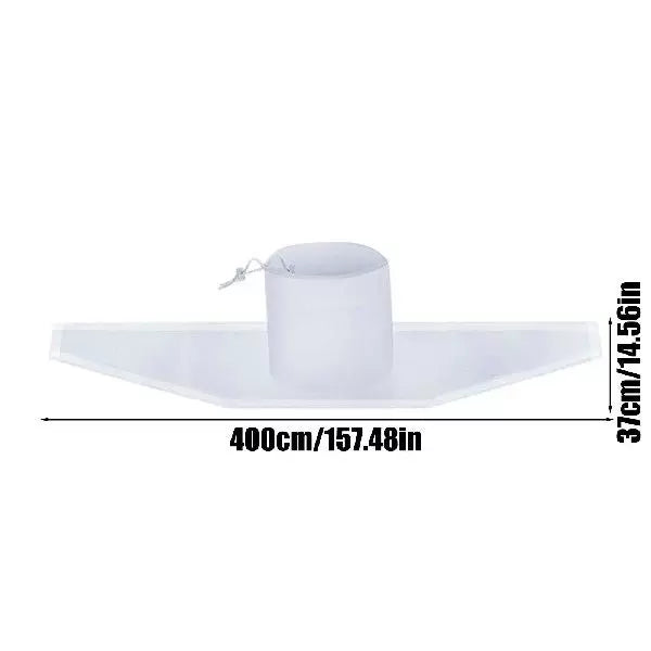 Unisex One Size Downpipe Rain Deflector Splash Guard with Adjustable Central Sleeve and Flexible PVC Drainage Track Stornfield