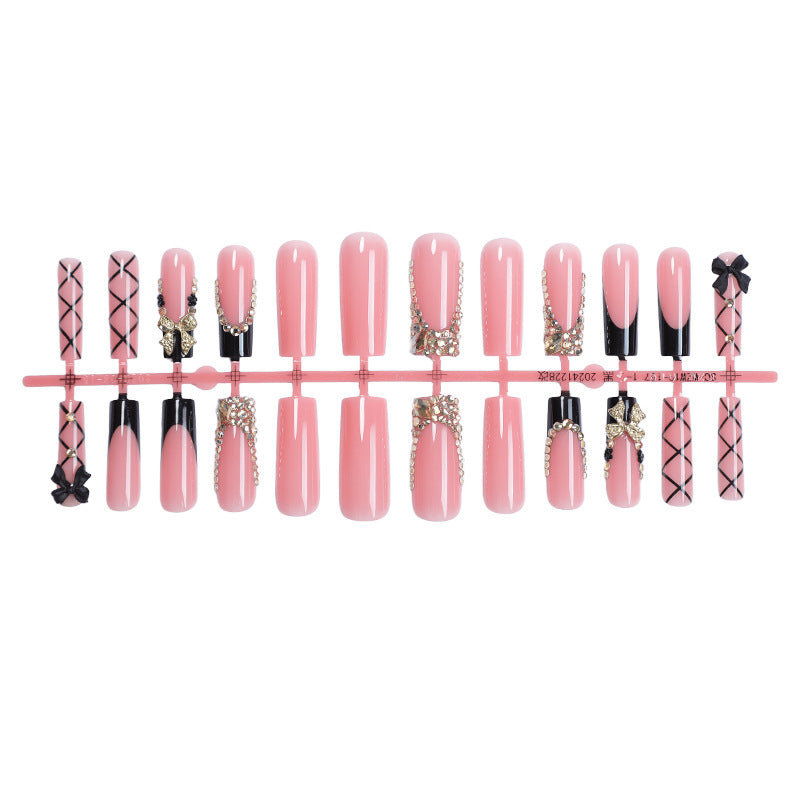 Artificial Nail Set with Glamorous Decorations and Elegant Accents Stornfield
