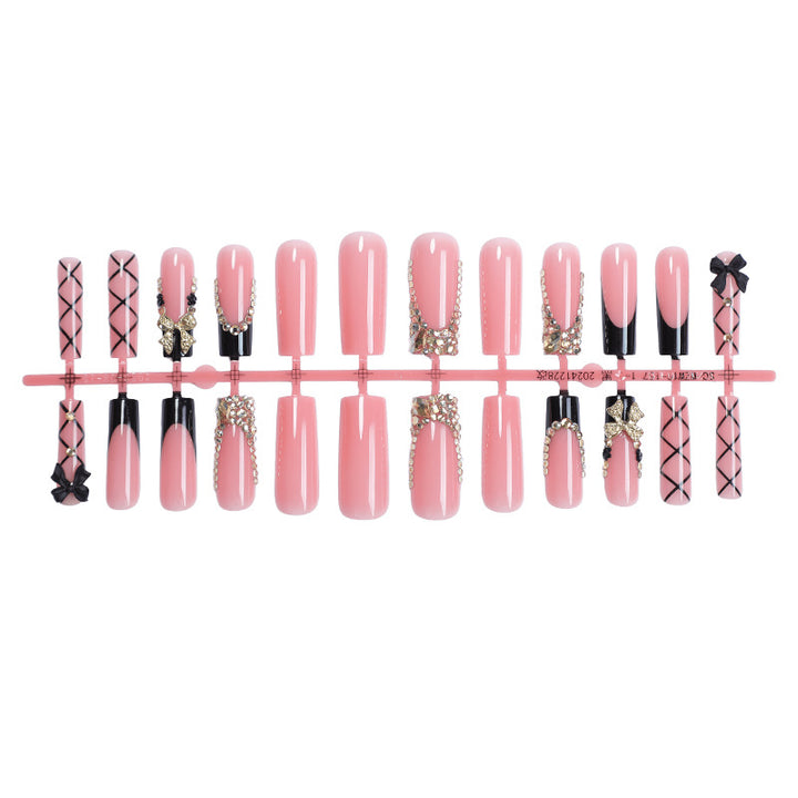 Artificial Nail Set with Glamorous Decorations and Elegant Accents Stornfield