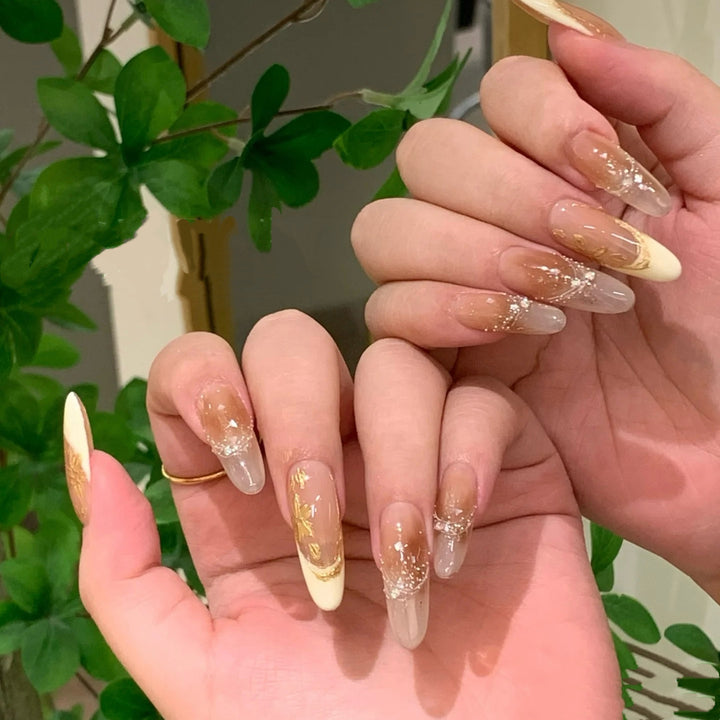Premium Gem-Embellished Press-On Nail Set