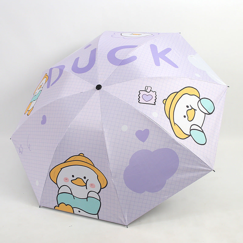 Ladies Folding Umbrella with Cute Animal Design Stornfield