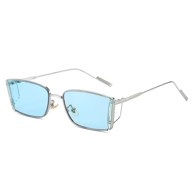 Ladies elegant square sunglasses with fine metal frame Stornfield