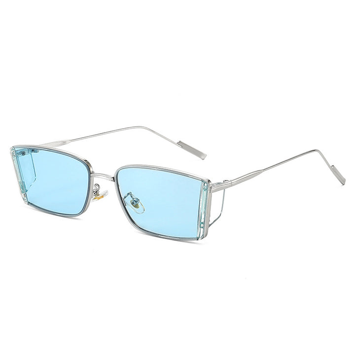 Ladies elegant square sunglasses with fine metal frame Stornfield