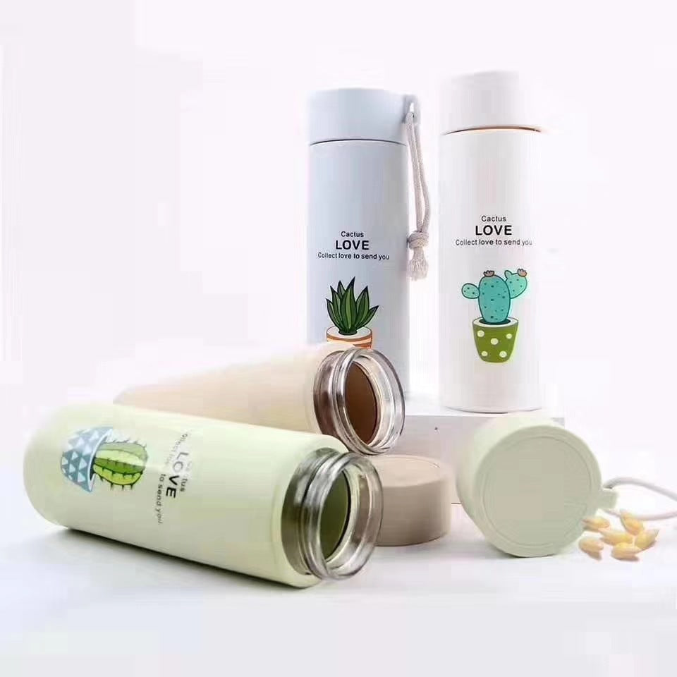 Ladies thermo-insulated drink bottle with creative cactus designs Stornfield