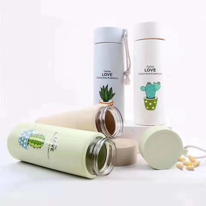 Ladies thermo-insulated drink bottle with creative cactus designs Stornfield