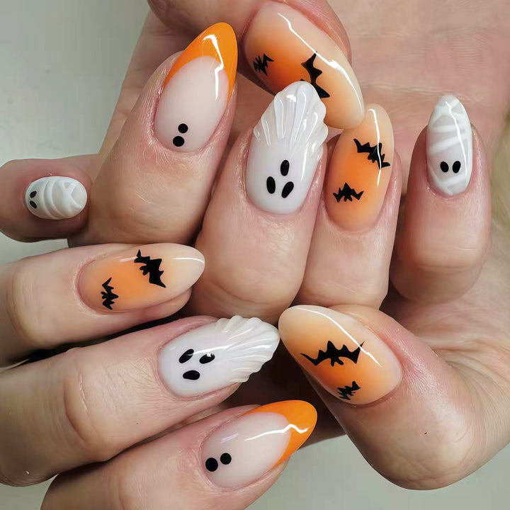 Halloween Themed Press-On Nail Art Set