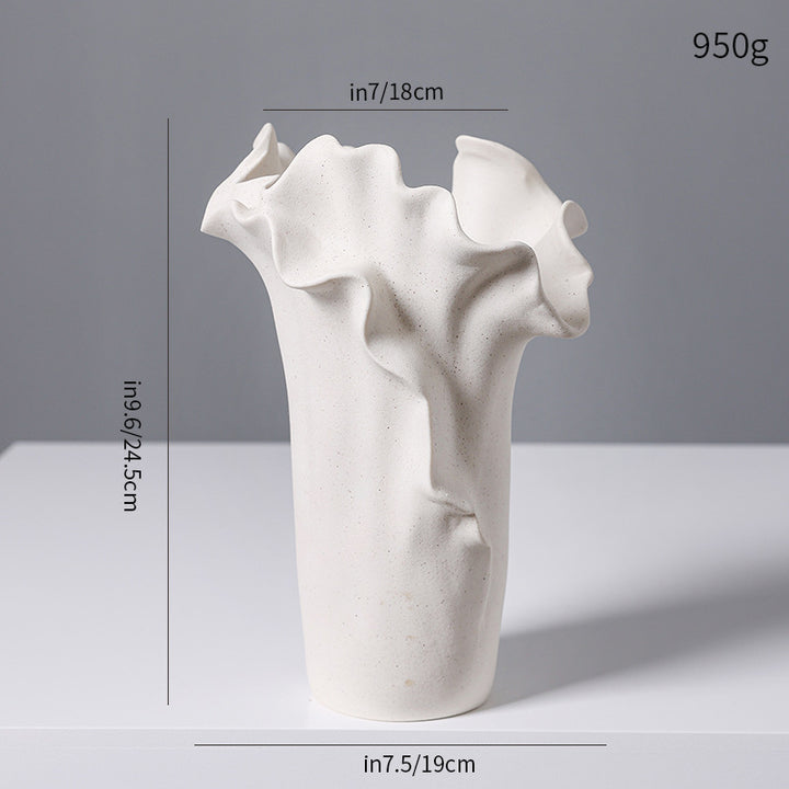 Decorative Sculptural Black Ceramic Vase Stornfeild