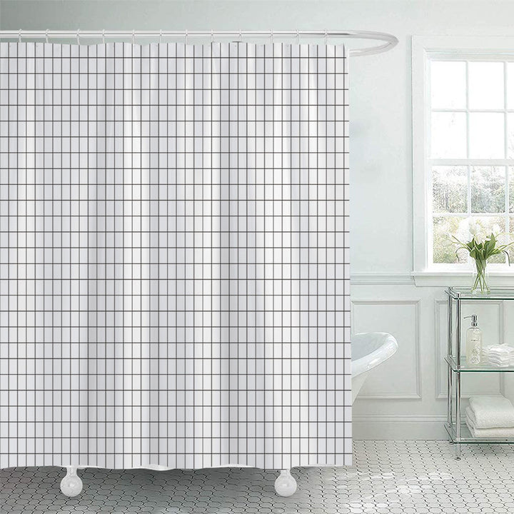 Modern Geometric Shower Curtain Stornfield