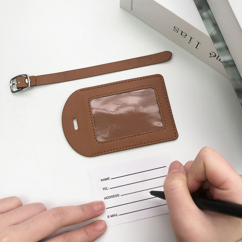 Women's high-quality and durable leather luggage tag Stornfield