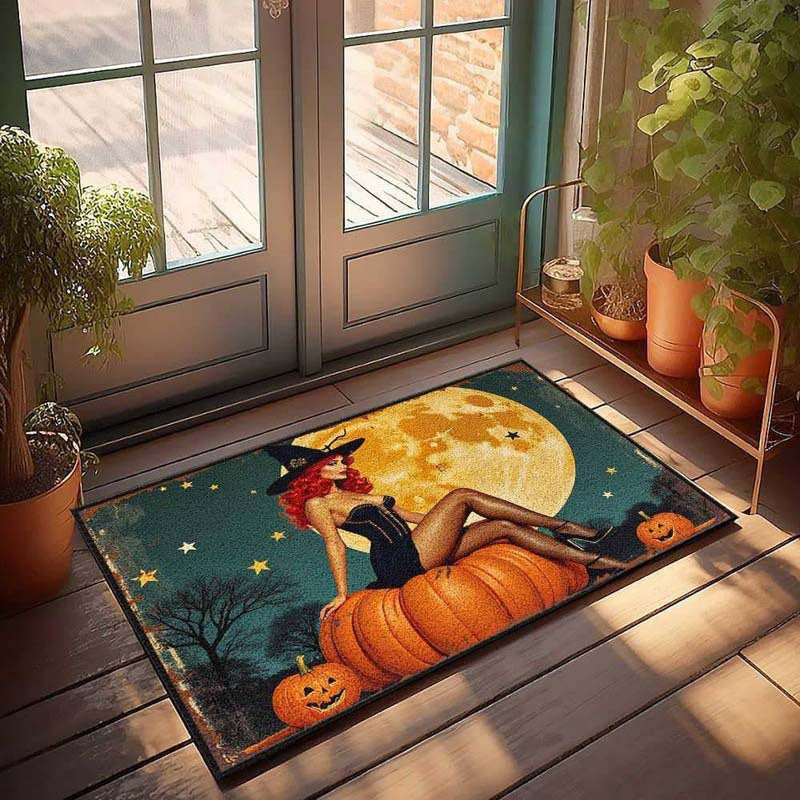 Halloween-Themed Welcome Mat