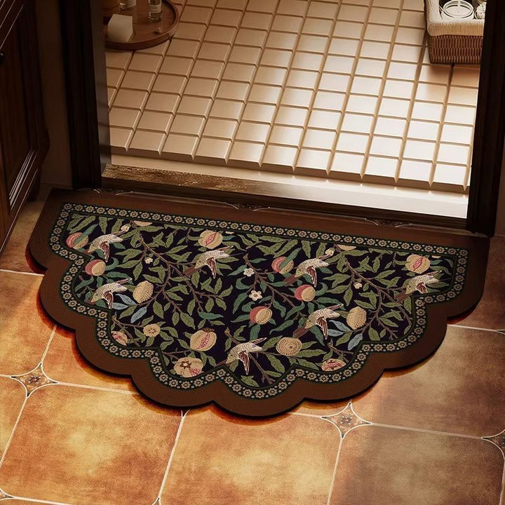 Decorative Scalloped Edge Entrance Mat