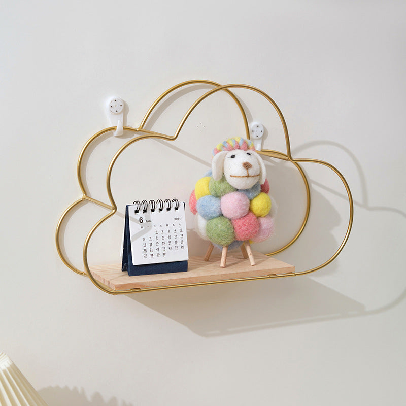 Cloud-Shaped Decorative Wall Shelf